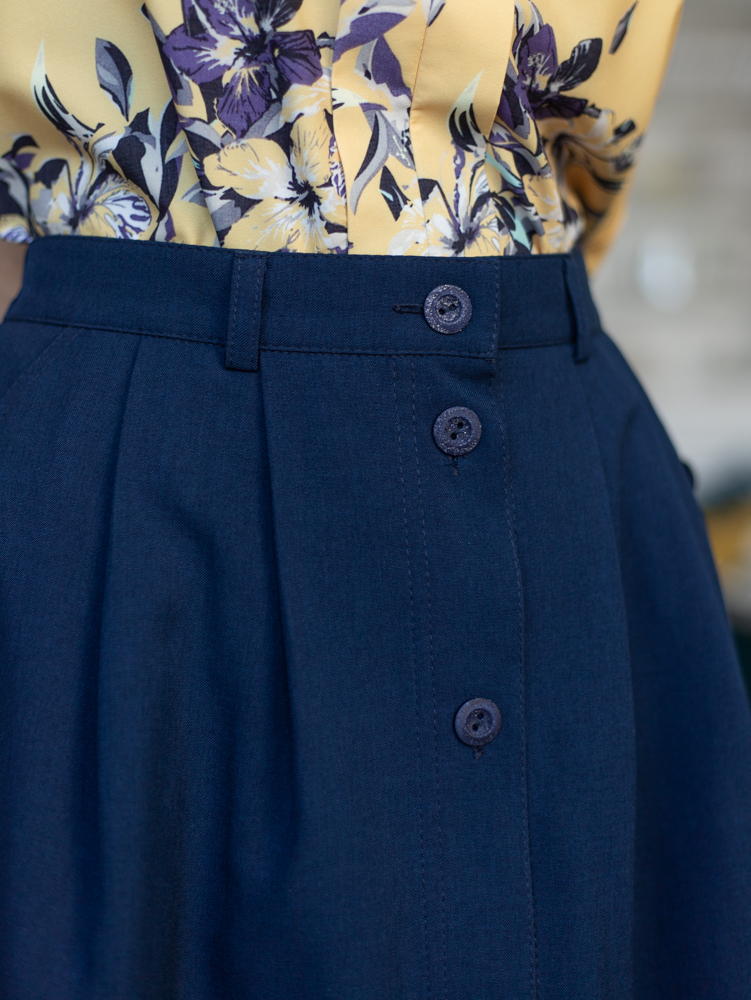 Женская одежда, юбка, артикул: 1029-0391, Цвет: темно синий,  Фабрика Трика, фото №1