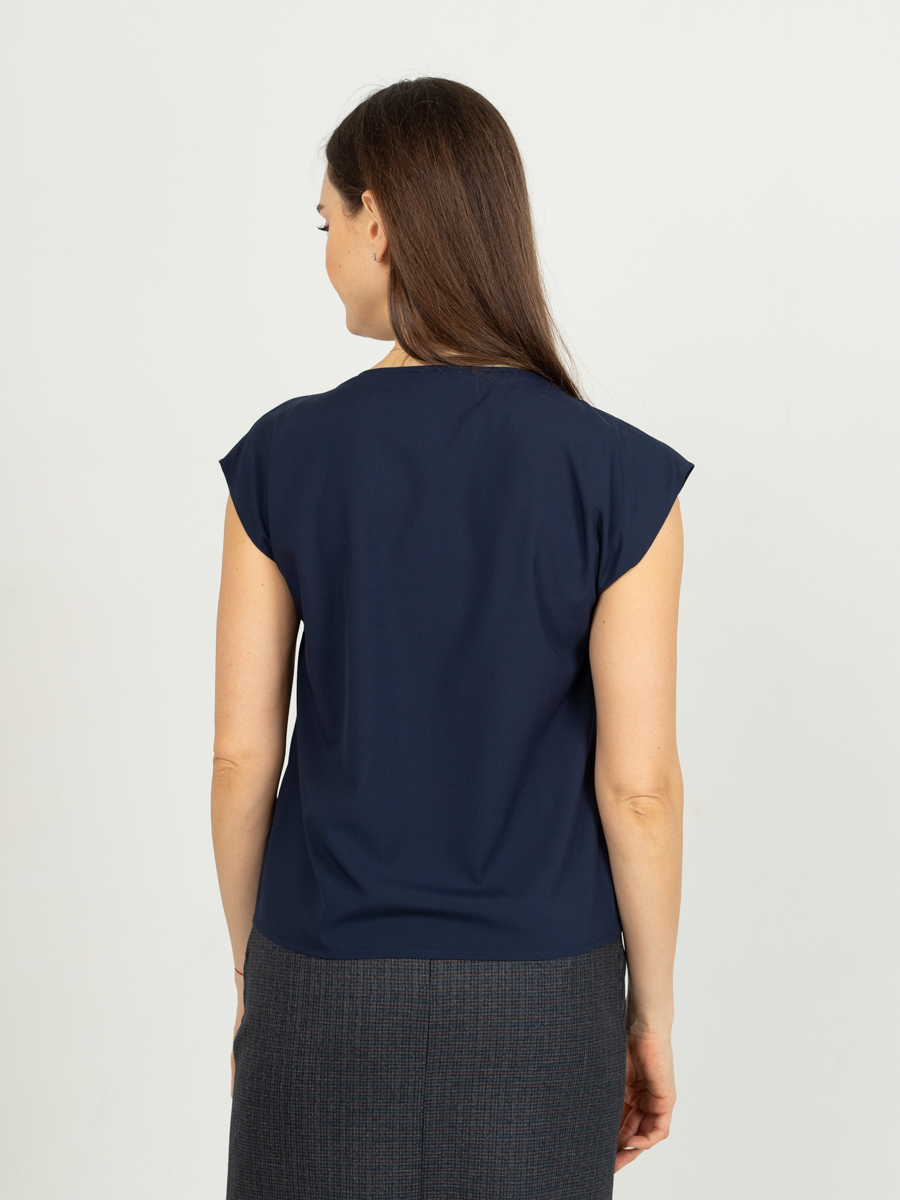 Женская одежда, блуза, артикул: 989-0838, Цвет: синий,  Фабрика Трика, фото №1