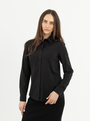 Женская одежда, рубашка, артикул: 976-0876, Цвет: черный,  Фабрика Трика, фото №1.
