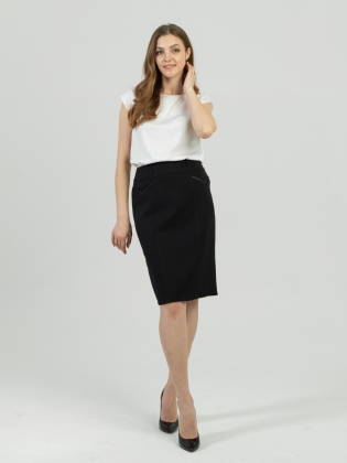 Женская одежда, юбка, артикул: 1076-35, Цвет: черный,  Фабрика Трика, фото №1.