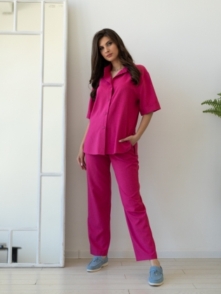 Женская одежда, костюм, артикул: 033-0701, Цвет: Малиново-красный,  Фабрика Трика, фото №1.