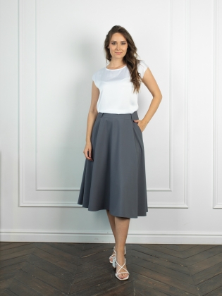 Женская одежда, юбка, артикул: 1049-0809, Цвет: серый,  Фабрика Трика, фото №1.