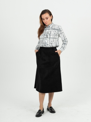 Женская одежда, юбка, артикул: 1056-0840, Цвет: черный,  Фабрика Трика, фото №1.