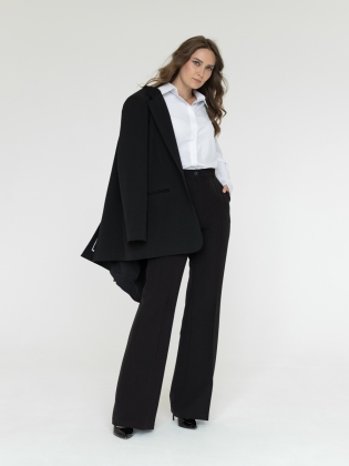 Женская одежда, брюки, артикул: 4470-793, Цвет: черный,  Фабрика Трика, фото №1.