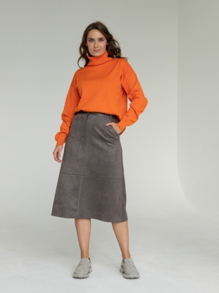 Женская одежда, юбка , артикул: 1051-0813, Цвет: серый,  Фабрика Трика, фото №1.