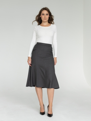 Женская одежда, юбка, артикул: 1050-0124, Цвет: серый,  Фабрика Трика, фото №1.