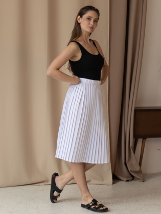 Женская одежда, юбка, артикул: 807-0694, Цвет: белый,  Фабрика Трика, фото №1.