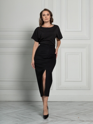 Женская одежда, юбка, артикул: 1055-0820, Цвет: черный,  Фабрика Трика, фото №1.