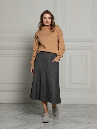 Женская одежда, юбка, артикул: 1057-0824, Цвет: серый,  Фабрика Трика, фото №1.