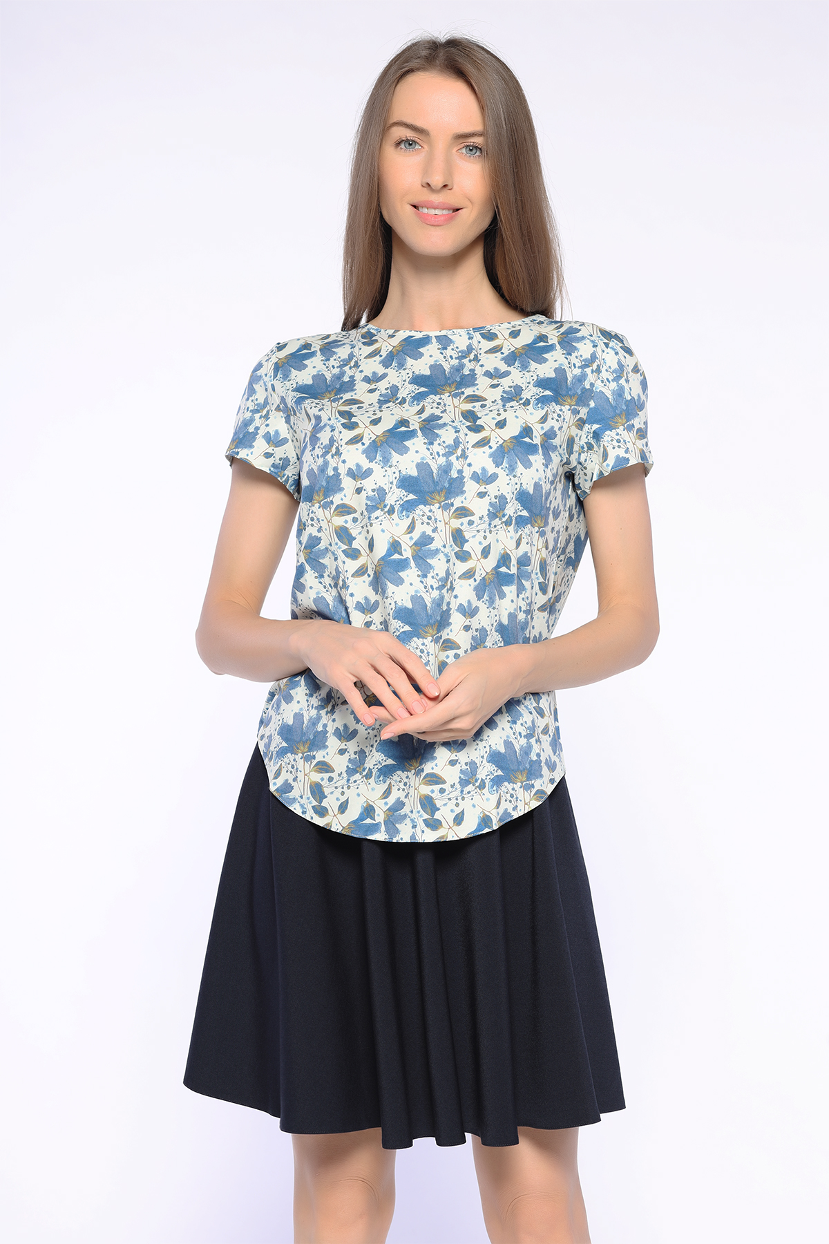 Женская одежда, юбка, артикул: 425-0187, Цвет: темно синий,  Фабрика Трика, фото №1