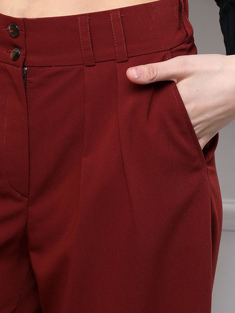 Женская одежда, брюки, артикул: 4444-483, Цвет: кирпичный,  Фабрика Трика, фото №1