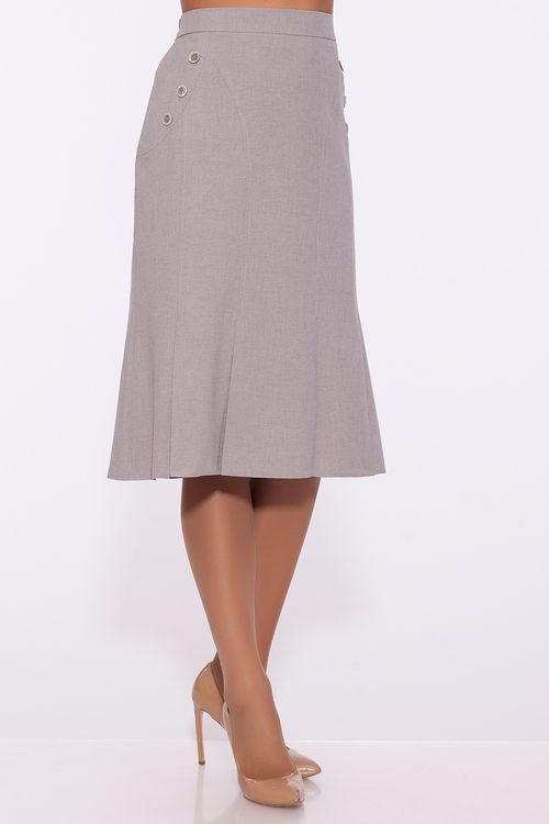 Женская одежда, юбка, артикул: 583-0541, Цвет: серый,  Фабрика Трика, фото №1