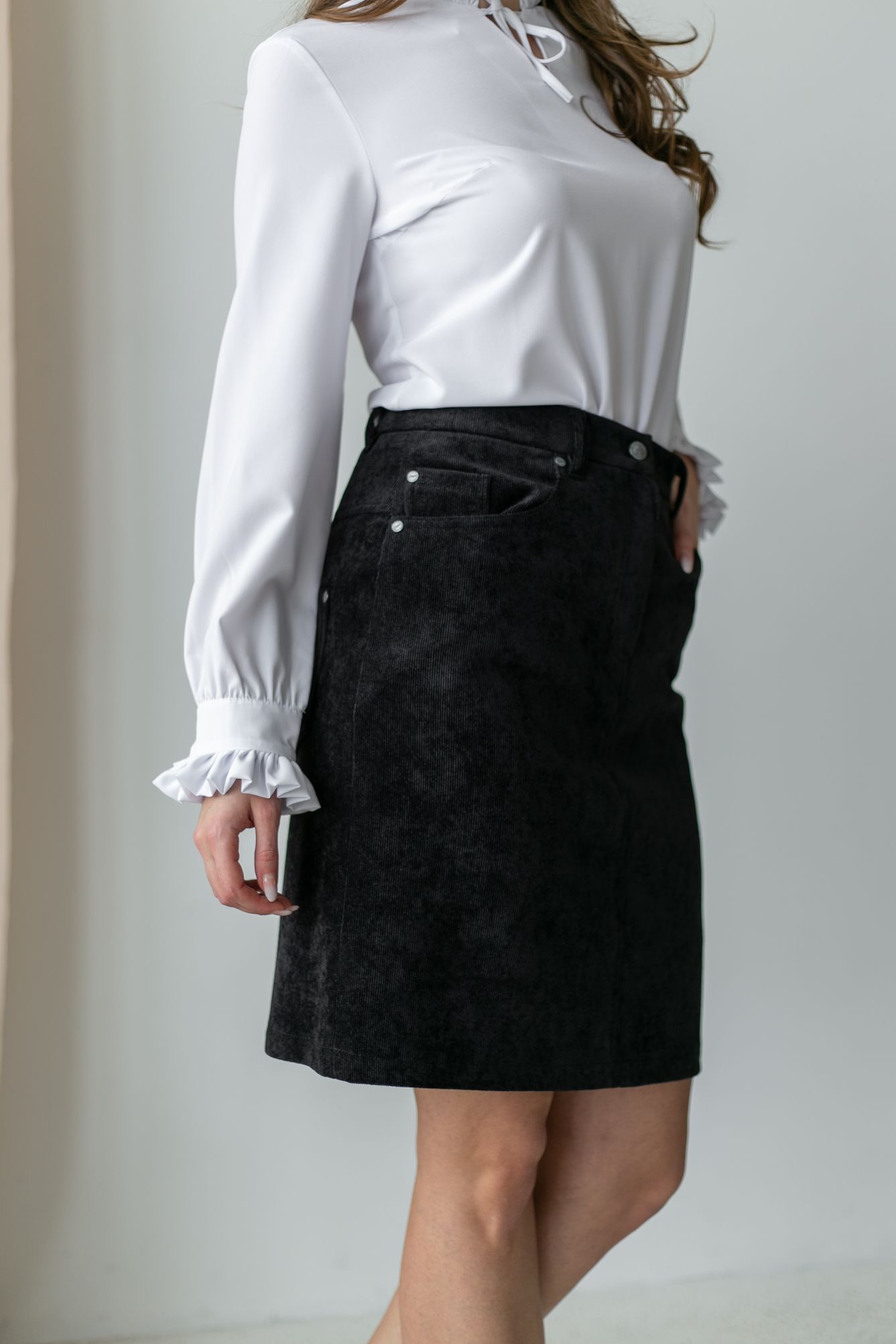 Женская одежда, юбка, артикул: 896-0504, Цвет: черный,  Фабрика Трика, фото №1