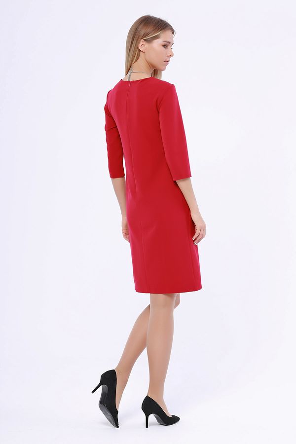 Женская одежда, платье, артикул: 943-0298, Цвет: Малиново-красный,  Фабрика Трика, фото №1