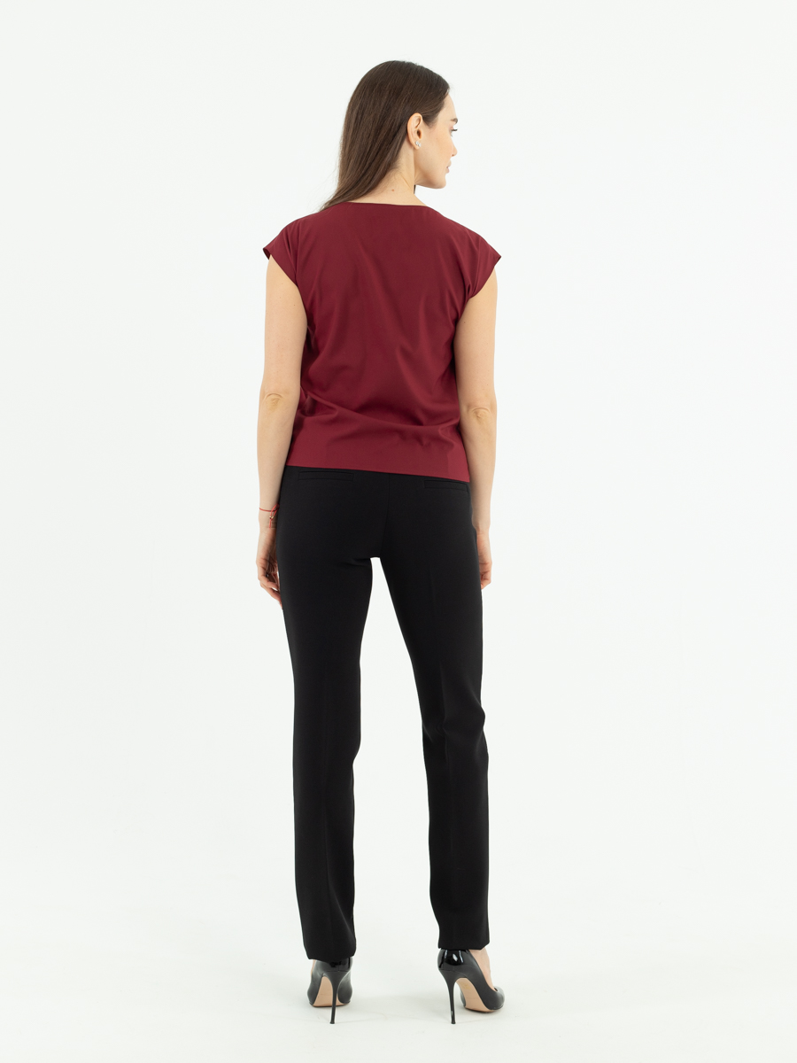 Женская одежда, блуза, артикул: 989-0883, Цвет: Бордовый,  Фабрика Трика, фото №1