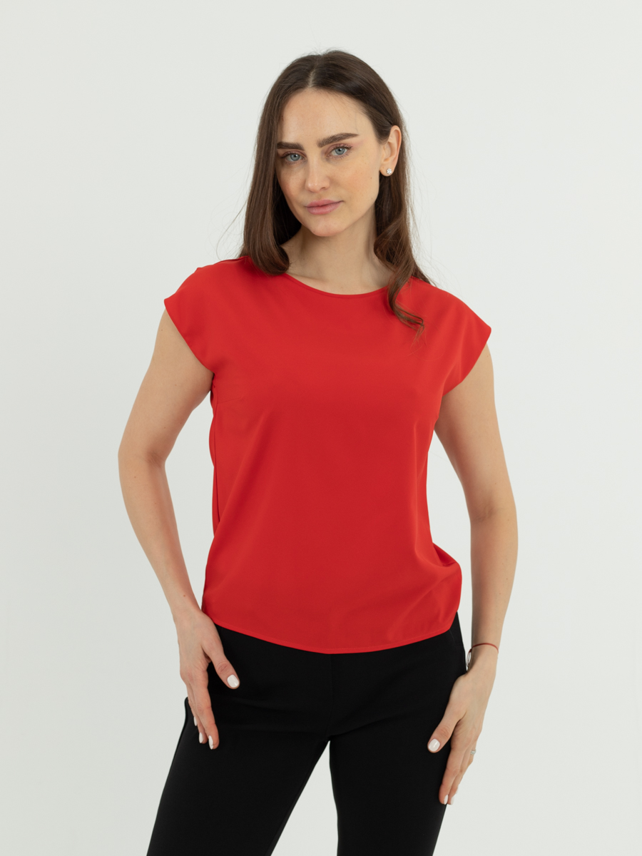 Женская одежда, блуза, артикул: 989-0884, Цвет: красный,  Фабрика Трика, фото №1
