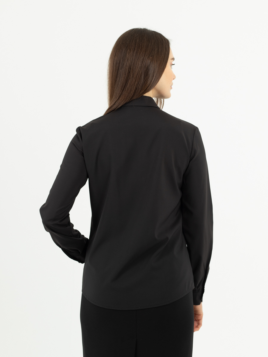 Женская одежда, рубашка, артикул: 976-0876, Цвет: черный,  Фабрика Трика, фото №1