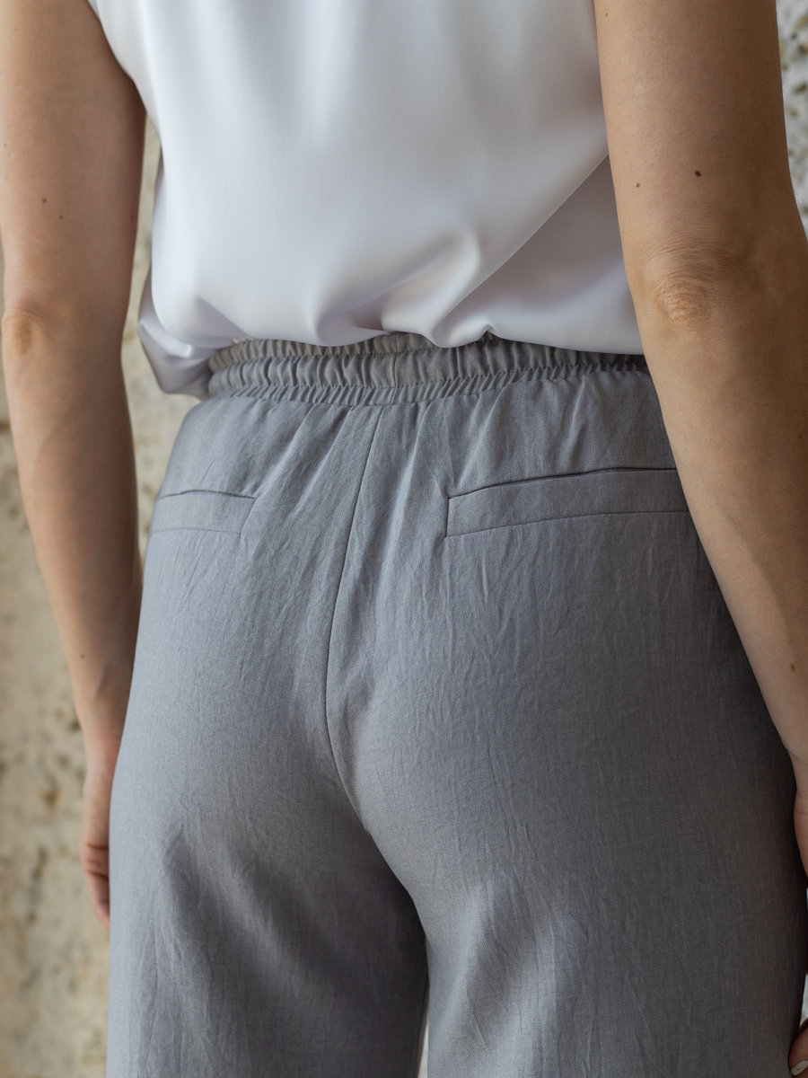 Женская одежда, брюки, артикул: 4450-0789, Цвет: серый,  Фабрика Трика, фото №1