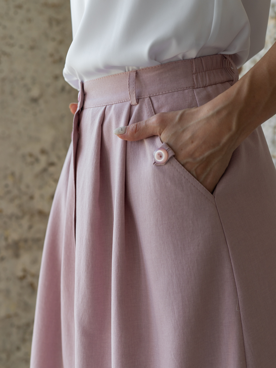 Женская одежда, юбка, артикул: 1029-0800, Цвет: розовый,  Фабрика Трика, фото №1