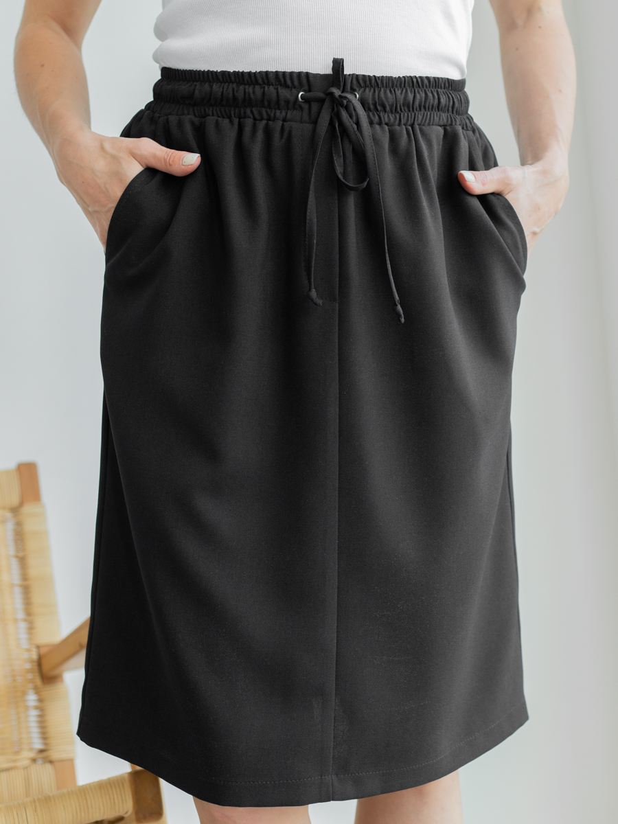 Женская одежда, юбка, артикул: 1048-0790, Цвет: черный,  Фабрика Трика, фото №1
