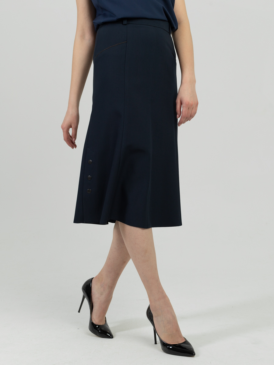 Женская одежда, юбка, артикул: 1075-0187, Цвет: синий,  Фабрика Трика, фото №1