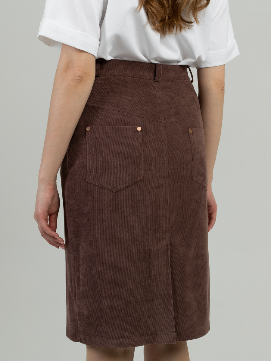 Женская одежда, вельветовая юбка, артикул: 888-0643, Цвет: ,  Фабрика Трика, фото №1