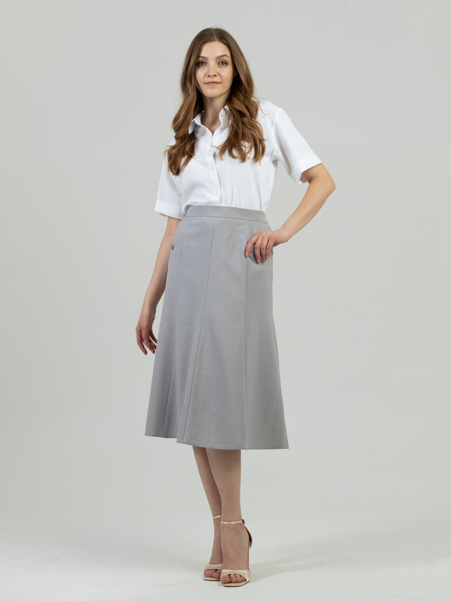 Женская одежда, юбка, артикул: 1050-0541, Цвет: серый,  Фабрика Трика, фото №1