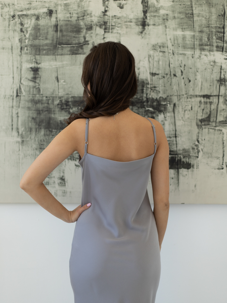 Женская одежда, платье, артикул: 407-0685, Цвет: серый,  Фабрика Трика, фото №1