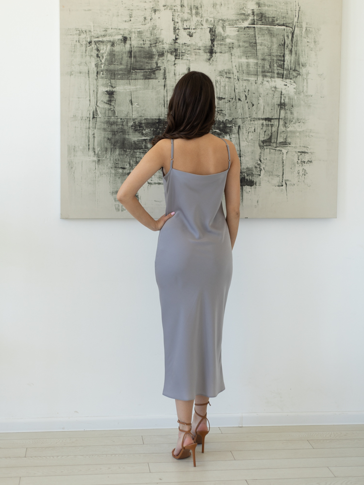 Женская одежда, платье, артикул: 407-0685, Цвет: серый,  Фабрика Трика, фото №1