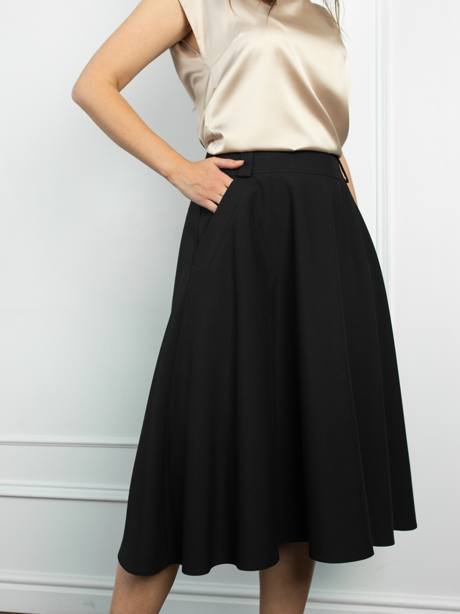 Женская одежда, юбка, артикул: 1049-793, Цвет: черный,  Фабрика Трика, фото №1