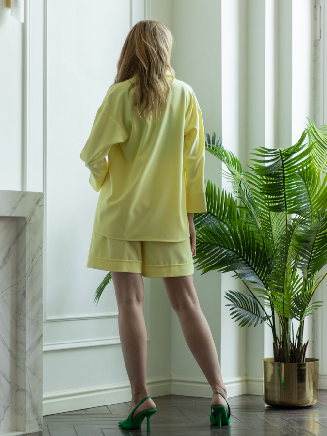 Женская одежда, рубашка, артикул: 985-0566, Цвет: желтый,  Фабрика Трика, фото №1
