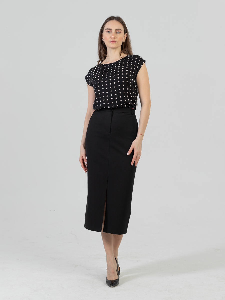 Женская одежда, юбка, артикул: 1067-0421, Цвет: черный,  Фабрика Трика, фото №1