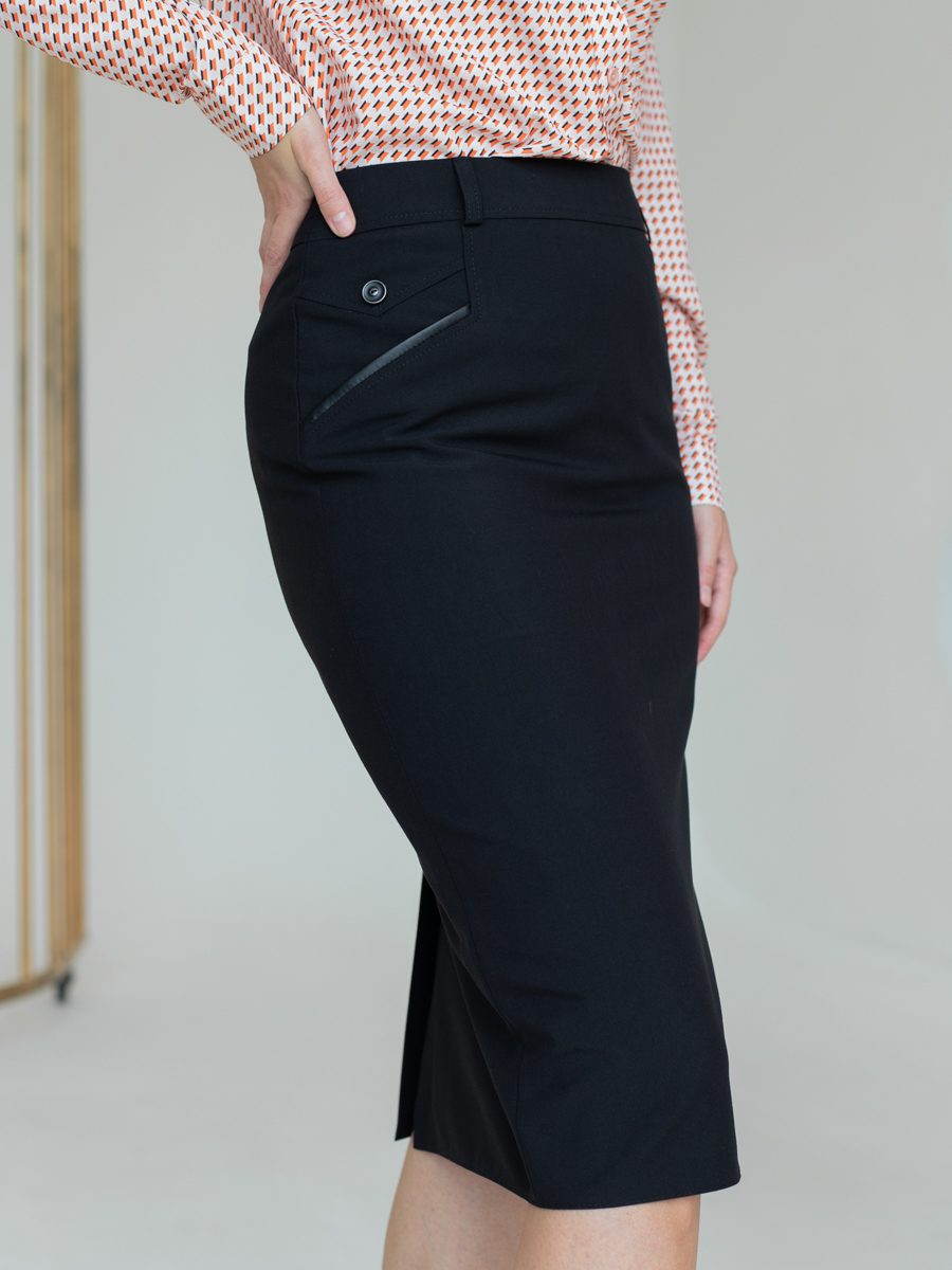 Женская одежда, юбка, артикул: 1020-793, Цвет: черный,  Фабрика Трика, фото №1