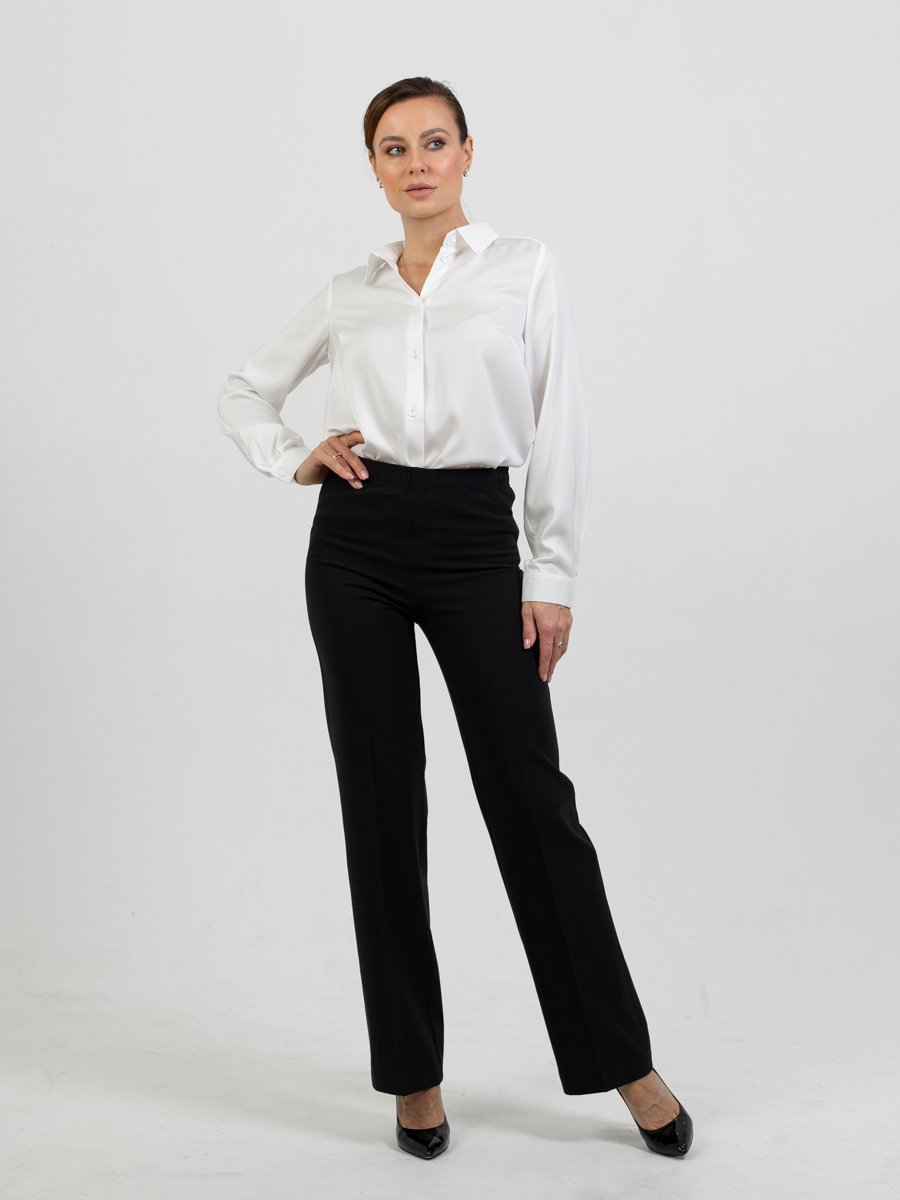 Женская одежда, брюки на флисе, артикул: 430-0854, Цвет: черный,  Фабрика Трика, фото №1