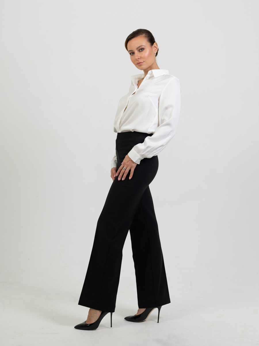 Женская одежда, брюки на флисе, артикул: 430-0854, Цвет: черный,  Фабрика Трика, фото №1