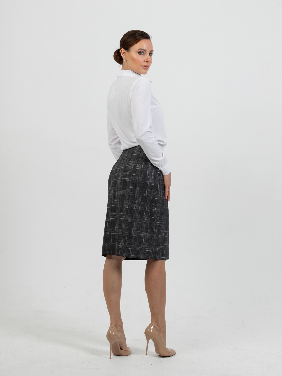 Женская одежда, юбка, артикул: 1063-0855, Цвет: серый,  Фабрика Трика, фото №1