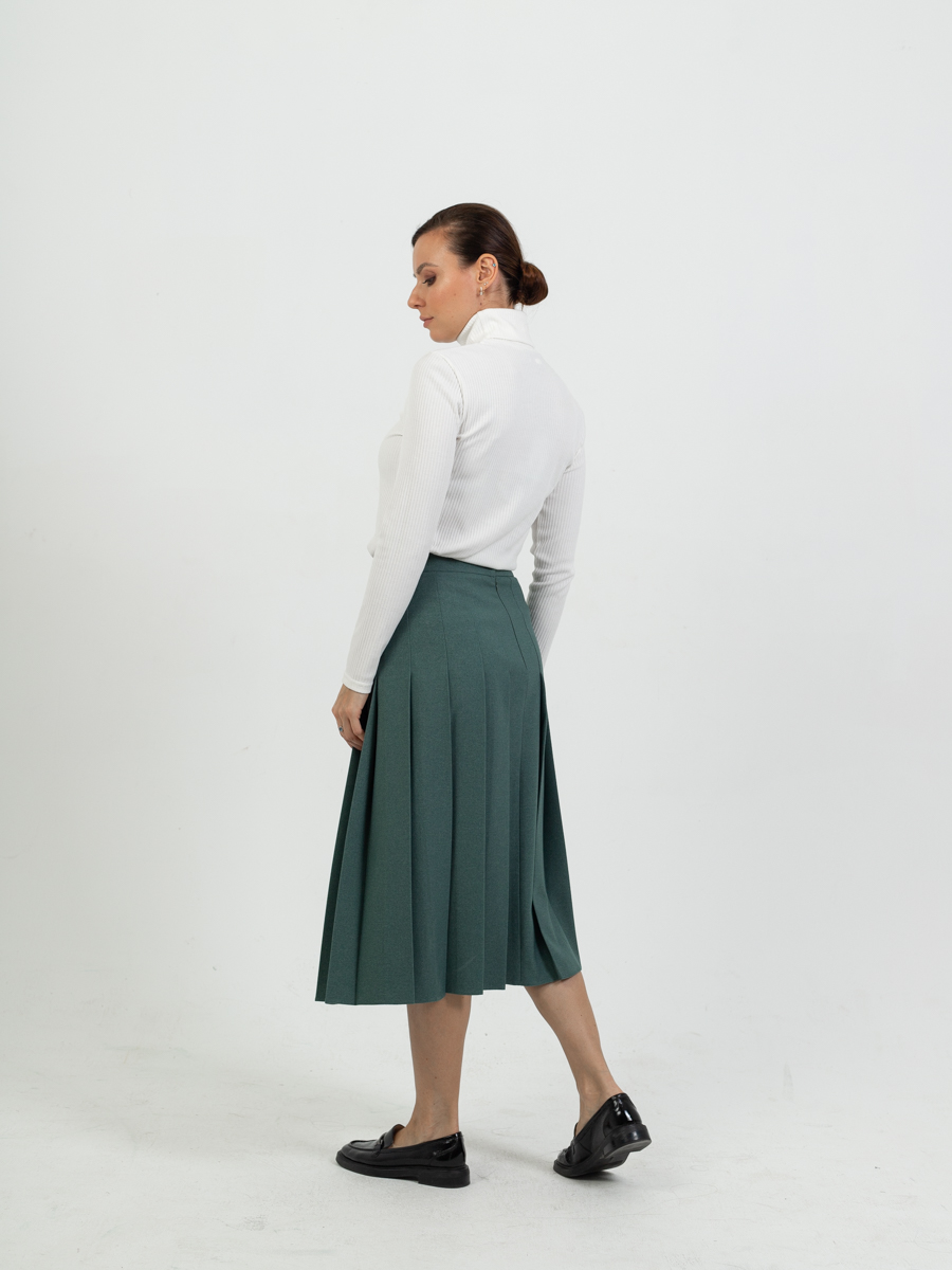 Женская одежда, юбка, артикул: 428-0852, Цвет: бирюзовый,  Фабрика Трика, фото №1