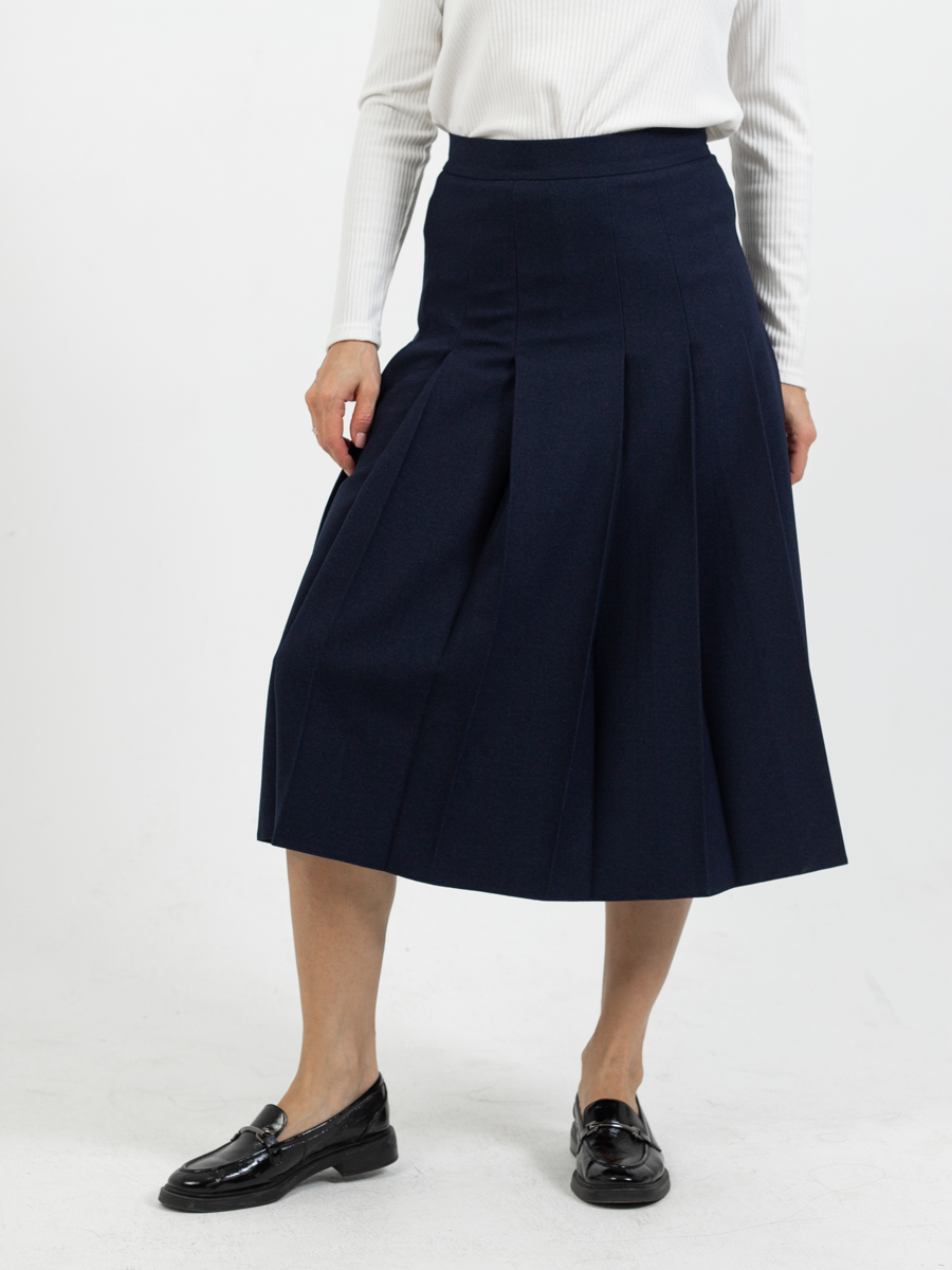 Женская одежда, юбка, артикул: 428-0851, Цвет: темно синий,  Фабрика Трика, фото №1