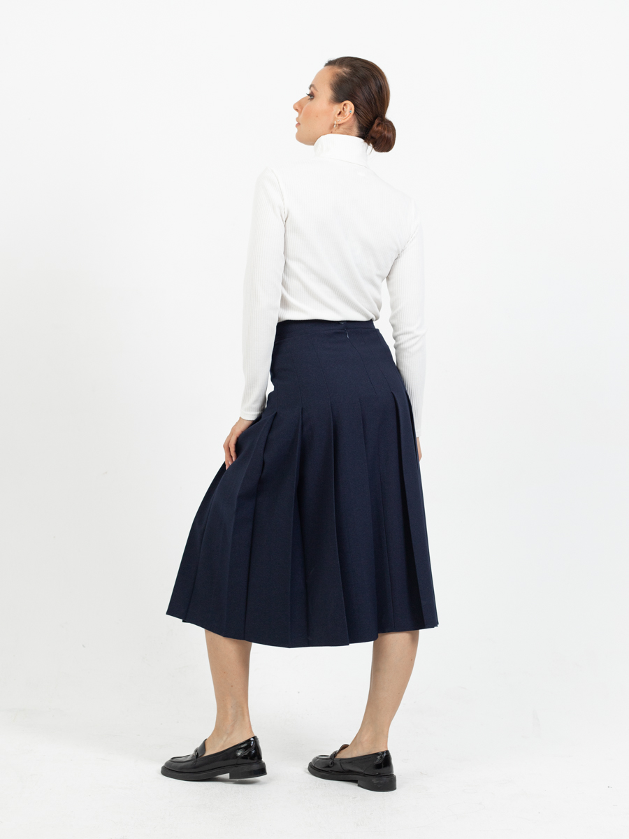Женская одежда, юбка, артикул: 428-0851, Цвет: темно синий,  Фабрика Трика, фото №1