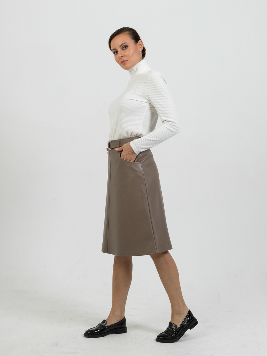 Женская одежда, юбка из экокожи, артикул: 1001-0871, Цвет: ,  Фабрика Трика, фото №1