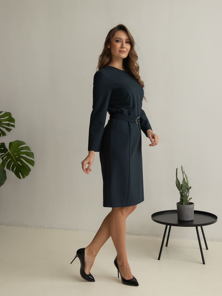 Женская одежда, платье, артикул: 404-0187, Цвет: синий,  Фабрика Трика, фото №1