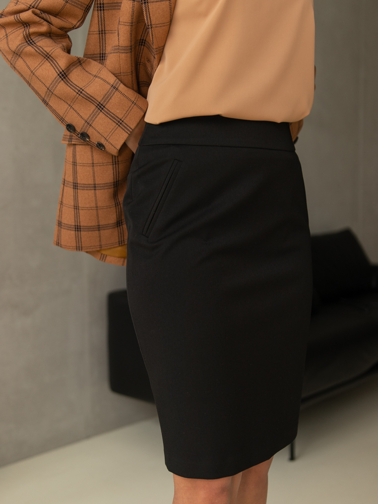 Женская одежда, юбка, артикул: 754-0421, Цвет: черный,  Фабрика Трика, фото №1