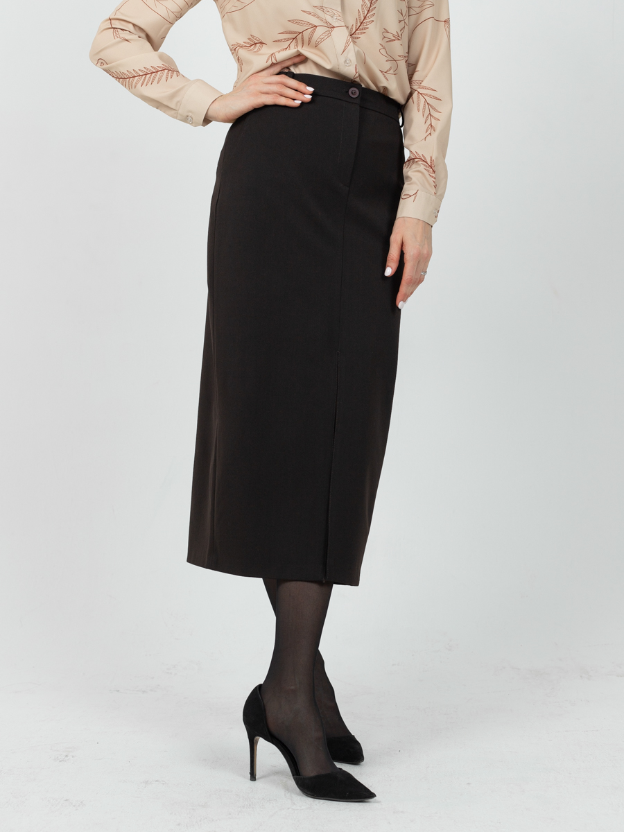 Женская одежда, юбка, артикул: 1067-0304, Цвет: коричневый,  Фабрика Трика, фото №1