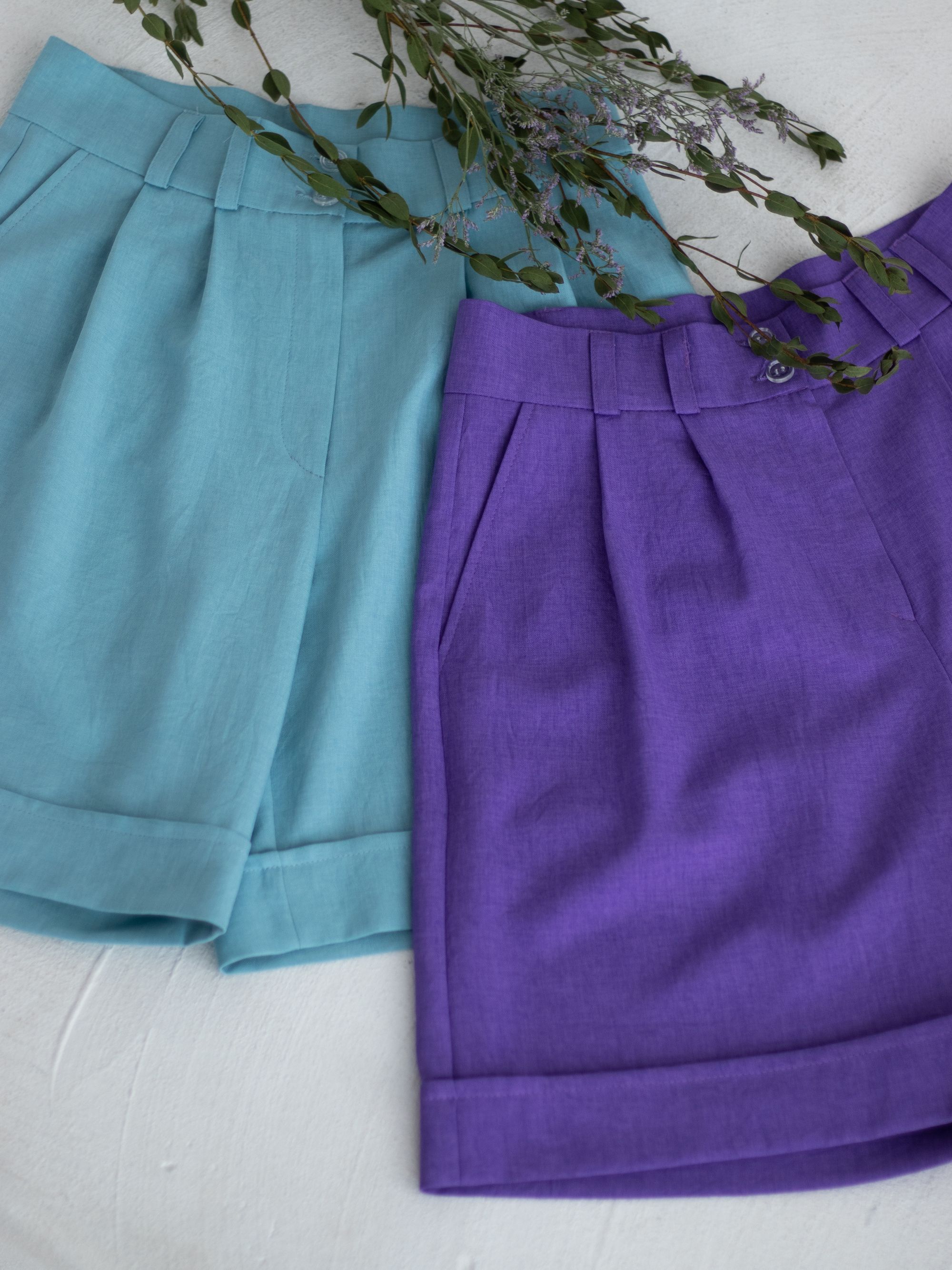 Женская одежда, шорты, артикул: 4452-0535, Цвет: бирюзовый,  Фабрика Трика, фото №1