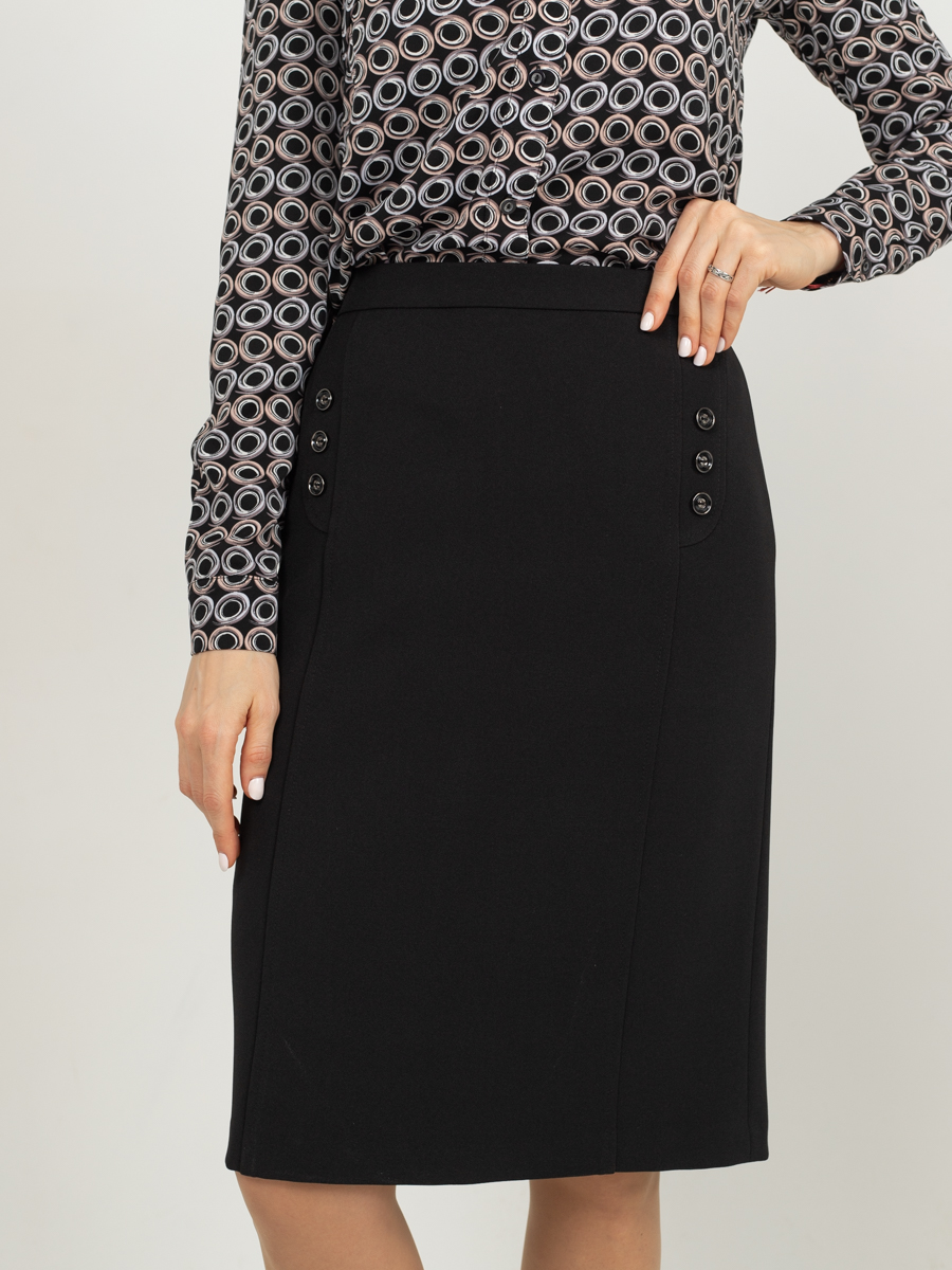 Женская одежда, юбка, артикул: 840-35, Цвет: черный,  Фабрика Трика, фото №1