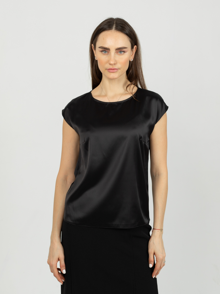 Женская одежда, Блуза , артикул: 989-0810, Цвет: черный,  Фабрика Трика, фото №1