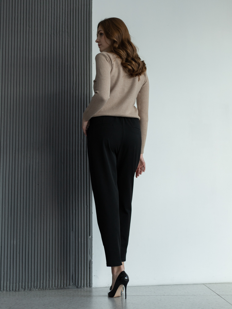 Женская одежда, брюки, артикул: 4468-0223, Цвет: черный,  Фабрика Трика, фото №1