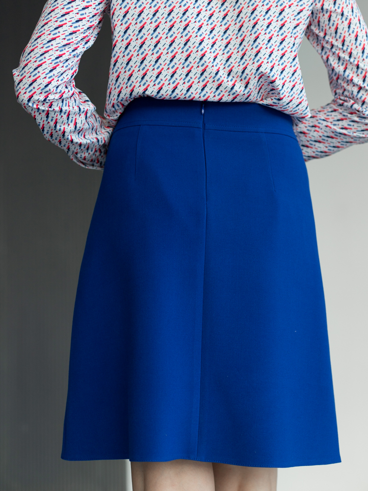 Женская одежда, юбка, артикул: 795-589, Цвет: васильковый,  Фабрика Трика, фото №1