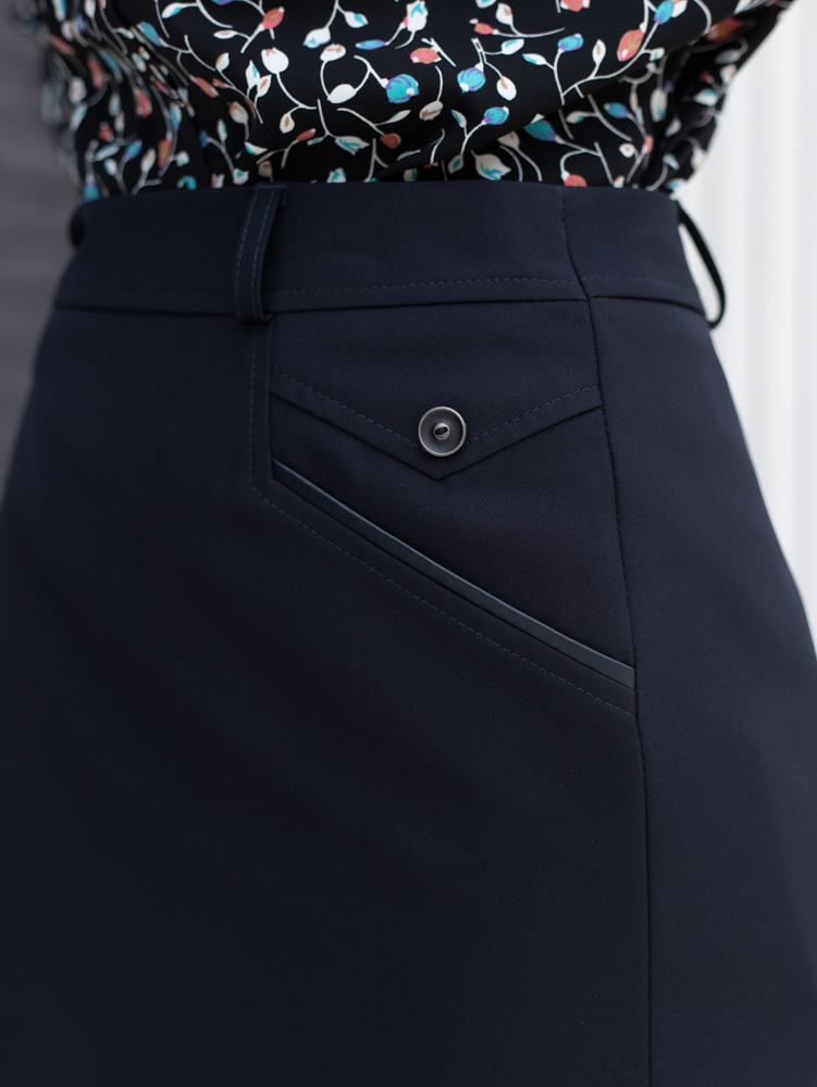 Женская одежда, юбка, артикул: 1020-0285, Цвет: синий,  Фабрика Трика, фото №1