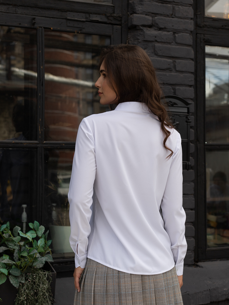 Женская одежда, рубашка, артикул: 976-0702, Цвет: белый,  Фабрика Трика, фото №1